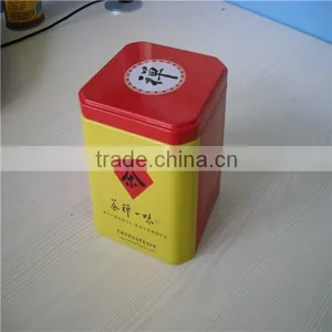 Durable and Unique Square Tea Tins thumbnail-1