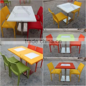 Square Dining Tables Solid Surface Marble Top Dining Table Supplier's Choice thumbnail-1
