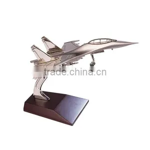 Wholesale Cheap Zinc Alloy Airplane Models With Wooden Base for Gift/souvenir thumbnail-1