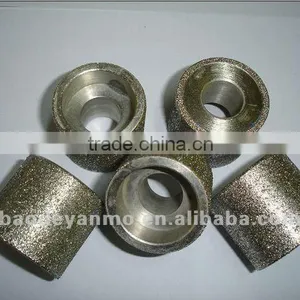 Small Electroplated Diamond Grinding Wheel / Head for Internal Hole and Edge Polishing of Glass,ceramic,stone thumbnail-1