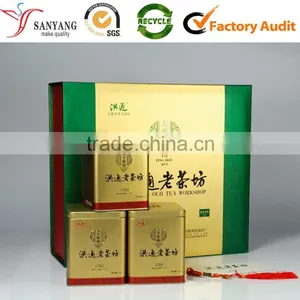 Small Metal Hinged Lid Tin Box Square Shape for Christmas Gift Tea Candy Custom Tin Can Box thumbnail-1