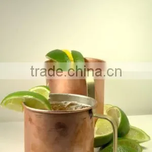 Hammered Copper Metal Tableware Beer Mug, Antique Copper Moscow Mug ,Copper Mug For Vodka , Moscow Mule Mug 16oz for Bar thumbnail-1