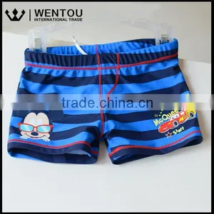 Hot Sale Cheap High Quality Tie Lattice Multicolor Cute Baby Boy Swim Trunks thumbnail-2