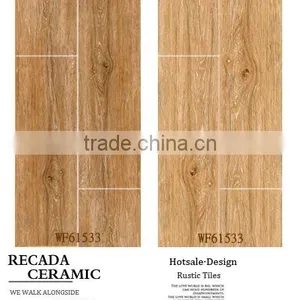 3d 150x600 China Foshan Wooden Rustic Design Floor Wall Tiles thumbnail-1