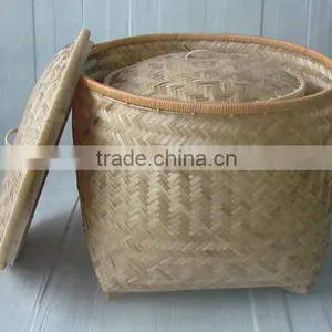 Natural Bamboo Laundry Basket thumbnail-1