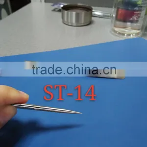 ESD Antistatic Stainless Steel Tweezers/ ESD Tweezers/steel Stainless Cleanroom Esd Hair Removal Tweezers thumbnail-3