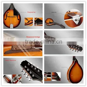 Cheapest ST Style Popular Spruce Plywood MandolinSMD0228 thumbnail-3