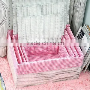 8 Hand Woven Straw - Pastoral Style - - Dirty Clothes Basket - Storage Basket - Storage Basket - - Woven Basket Basket thumbnail-3