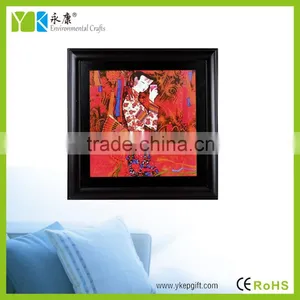 Wholesale Beautiful Folk Customs Young Lady Modern Chinese Wall Art Painting thumbnail-6