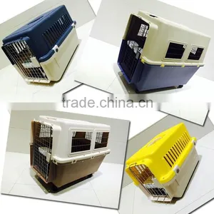 Secure and Comfortable Double Spring Stainless SteelDoor Plastic Dog Crate, Extra Large thumbnail-5