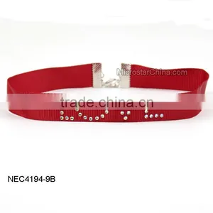 2016 New Design Fashion Adjustable Ribbon Necklace Wholesale thumbnail-6