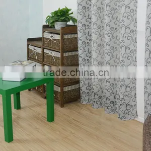 New Arrival Small Branches100% Polyester Linen Like Jacquard Curtain Fabric thumbnail-3