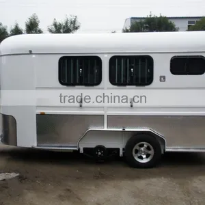 Standard Camping Float 3 Horse Trailer Horse Float With Awning thumbnail-3