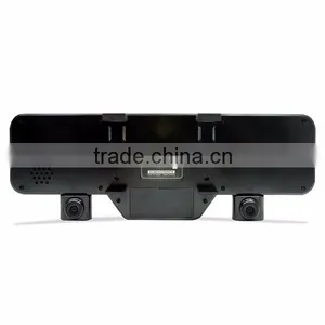 Both Inside Outside G-sensor Dual Camera Recording 1080P Car DVR Bluetooth Rearview Mirror Camera thumbnail-5