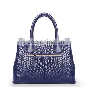 High Quality New Design Fashion Wowen PU Leather Hand Bags From China thumbnail-3