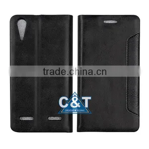 C&T Retro PU Leather Flip Case Cover For Lenovo K3 NOTE Smartphone thumbnail-6