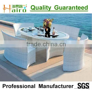 Rattan Wicker Restaurant Dining Table and Chair thumbnail-1