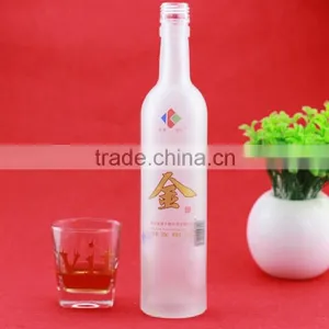 Wholesale 750ml Wine Bottles Decal Glass Spirit Bottle Hith Thin Frosted Liquor Bottles thumbnail-3
