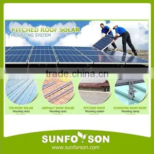 Aluminum Solar Panel Roof Mounting System Installation thumbnail-1