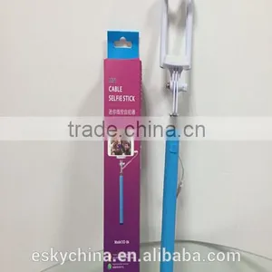 2016 Hot Selling Popular Fashion Mini Cable Selfie Stick Foldable XD-06 Adjustable Extendable Aluminum Selfie Stick thumbnail-1