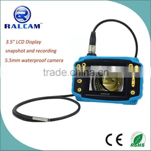 3.5" Monitor Industrial Pipe Car Video Inspection Endoscope Camera With Rechargeable Battery thumbnail-1