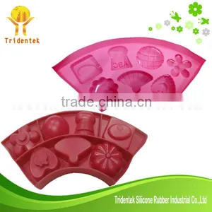 2015 New Design Food Grade Ice Tools Silicone Chocolate Molds thumbnail-1