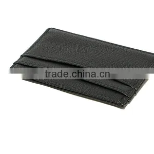 PU Leather Unisex Slim Super Thin Card Holder Pouch thumbnail-5