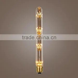 T30 125mm/185mm/300mm Led Firework Light Bulb 3W E27 Retro Dimmable Led Lamp thumbnail-2