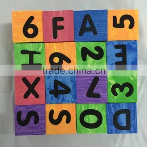 Charming Non-toxic High Quality Cheap EVA Foam Custom High Quality Plastic Alphabet Shape Building Block thumbnail-3