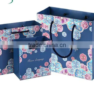 Sky Gift Paper Packaging Bag With Nylon Handlle for Drinking With Factory Price thumbnail-1