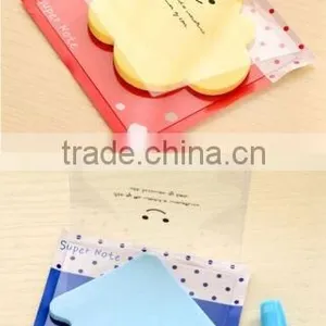 Various Shape Lovely NotePad With Cover Sticker Bookmark Memo Index Sticky Notes thumbnail-2
