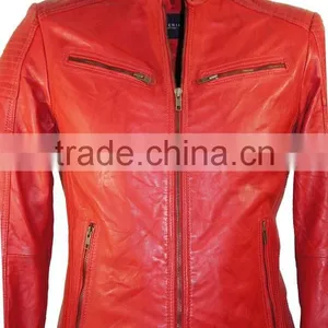 Michael Jackson Thriller Red Leather Jacket,Richa Drive Leather Jacket,Designer Leather Jackets Men thumbnail-2
