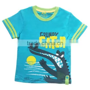 Boys Cotton Shark Printed T-Shirts thumbnail-1