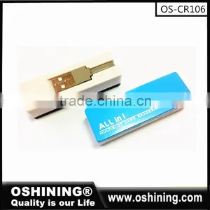 Top Selling Multi 4 Slots in One Memory Card Reader Custom Logo (OS-CR106) thumbnail-3