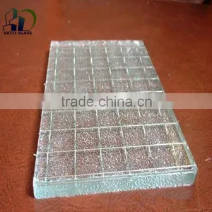 Clear/Colorful Wired Glass Price,Wired Glass Thickness ,Safety Glass for Building thumbnail-5
