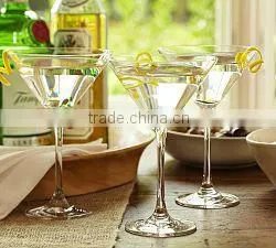 Handmade Clear Martini Glass thumbnail-1