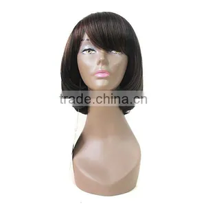 Most Popular 130g 14inch Hair Short Straight Fashion Synthetic Hair Wig thumbnail-1
