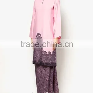 Loose Style Embroidered Matched Scarf Women Muslim Dress thumbnail-5