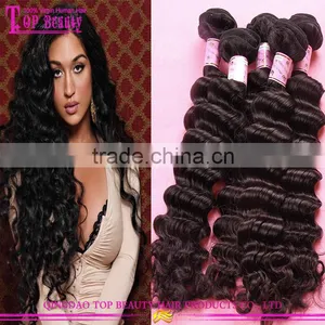 2015 Top Selling 100% Real Mamaysian Human Hsir Factory Price Brand Name Hair Weave thumbnail-1