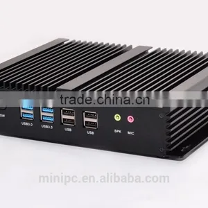 Industrial PC Fanless Design Mini Computer Mini PC Core i3 4010U With 6 RS232 Ports thumbnail-2
