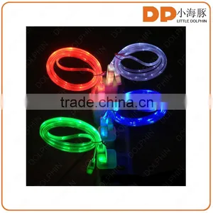 New Products Visible Led Light Usb Charging Sync Cable 5 Pin Micro USB Cable for Android Mobile Phone thumbnail-1
