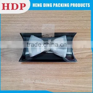 Customizable Folding Clear Plastic Bowtie Packaging Box thumbnail-1