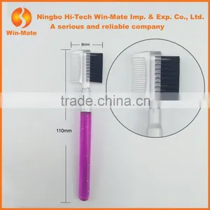 High Quality 2015 Personal Care Beauty Private Label Eyebrow Comb Brush With Nylon Hair thumbnail-1