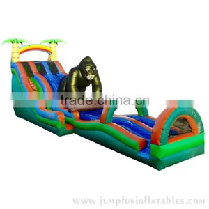 Gorilla Inflatable Water Slide With Landing 2016 Hottest Rental thumbnail-1