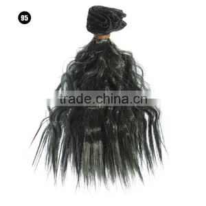Green Short Wavy Hair Extension Hairpiece for Blythe Dolls thumbnail-3