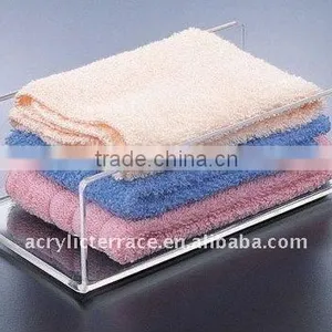 Clear Acrylic Towel Organizer/Acrylic Bathroom Towel Organizer thumbnail-1