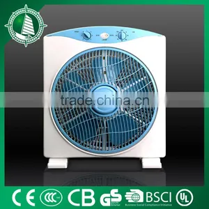 12 Inch Simple Design Electric Plastic Blue Box Fan thumbnail-1