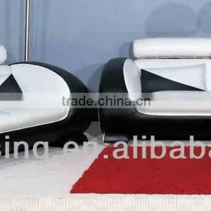 Modern Black and White Leather Sofa Set Designs and Prices thumbnail-1