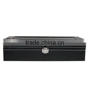 Chinese Factories Wholesale Custom PU Leather Jewelry Box, Black 6 Gift Box thumbnail-3
