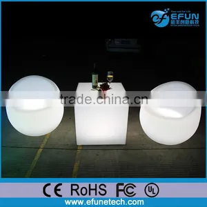 Modern Outdoor Plastic Led Glowing Sofa Chair,LED Light up Single Seat Sofa thumbnail-1